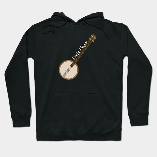 Banjo Player Hoodie by Kelly Louise Art